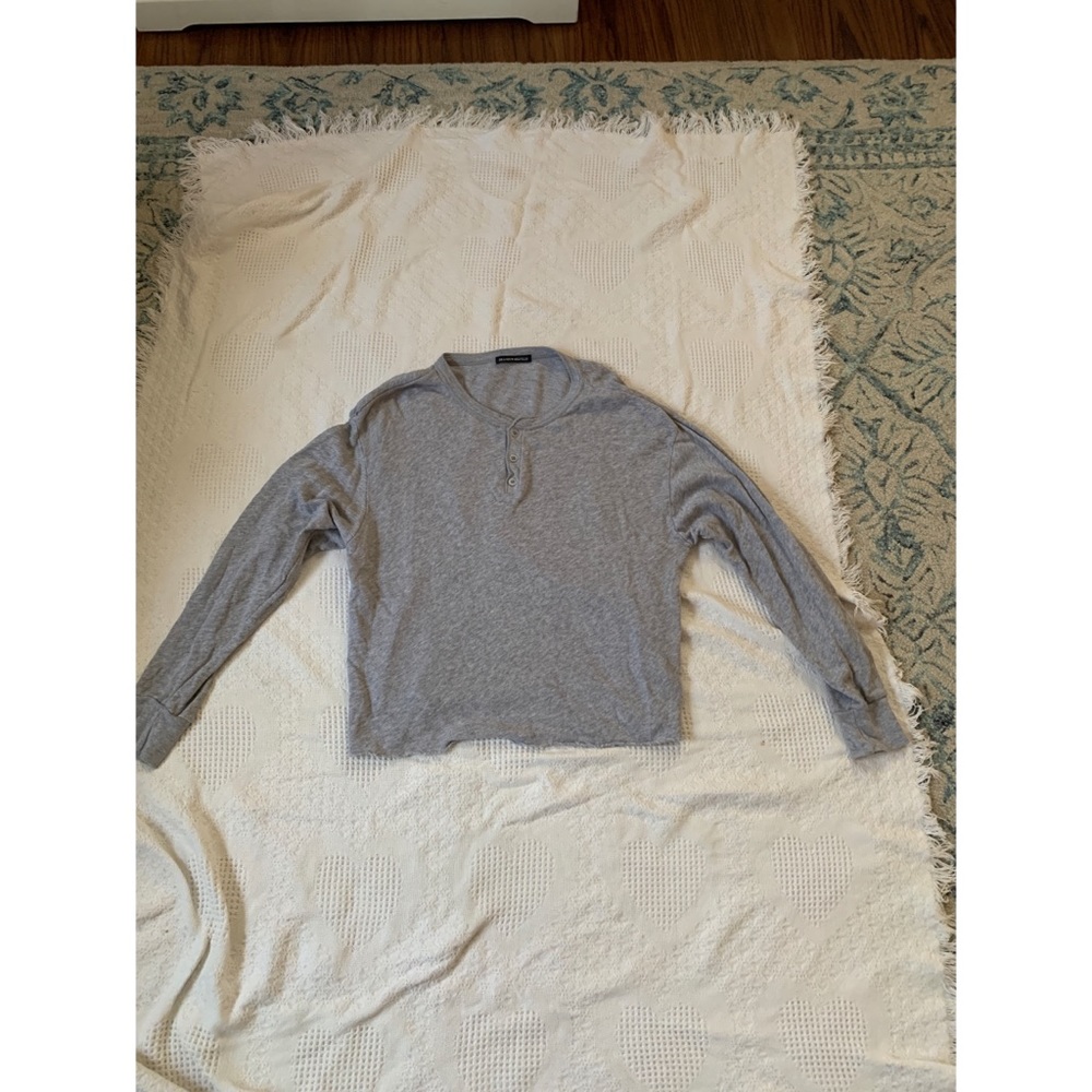 Soft Long Sleeve T (Grey, Size S)